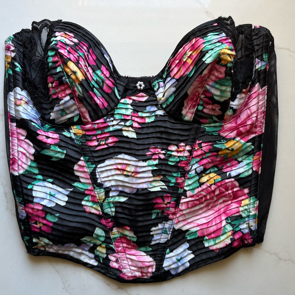 Christian Dior Black Lingerie with Floral